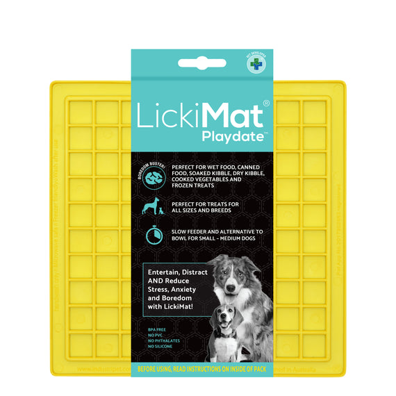 LickiMat Classic Playdate - Yellow