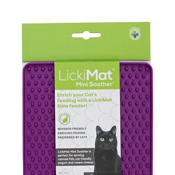 LickiMat Mini Soother Cat - Purple