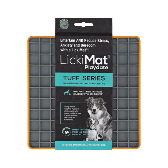 LickiMat Tuff Playdate - Orange